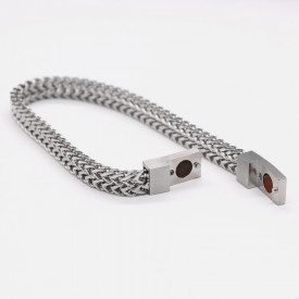 Pánsky oceľový ID náramok na gravírovanie 