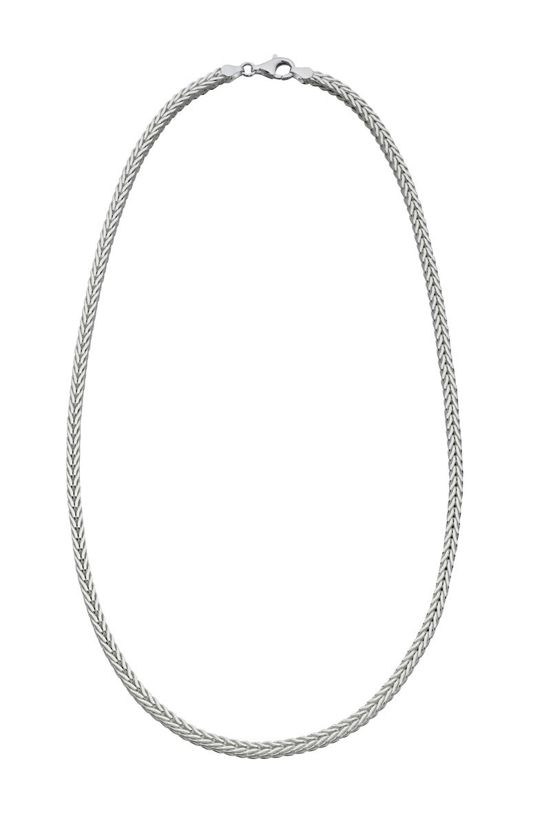 Pánsky strieborný náhrdelník Foxtail 51 cm