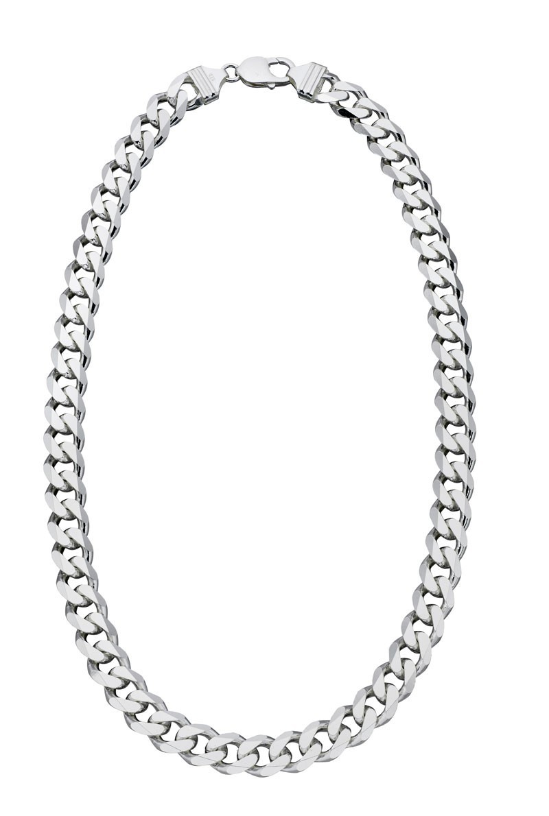 Veľký strieborný náhrdelník Diamond cut 51 cm
