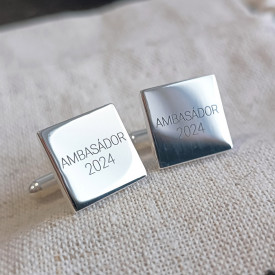 Strieborné manžetové gombíky